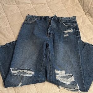 KanCan Distressed Blue Denim Jeans